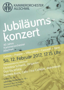 Flyer KOA-Jubiläumskonzert